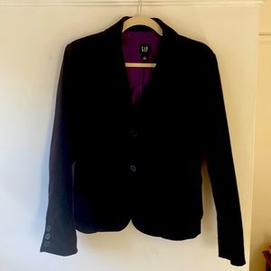 Black velvet blazer, GAP size 6